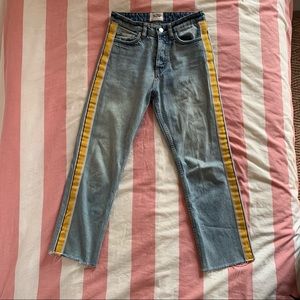 straight leg zara mom jeans